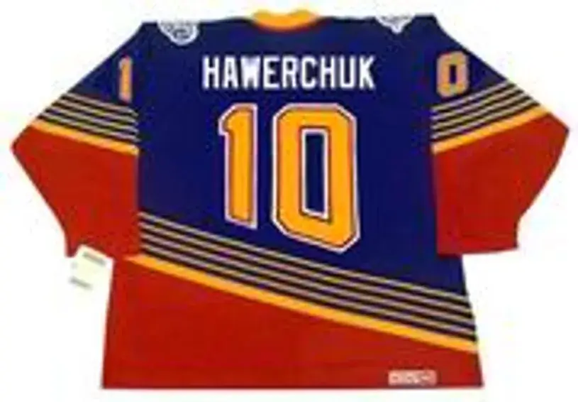 DALE HAWERCHUK St. Louis Blues 1996 Away CCM NHL Vintage Throwback Jersey 