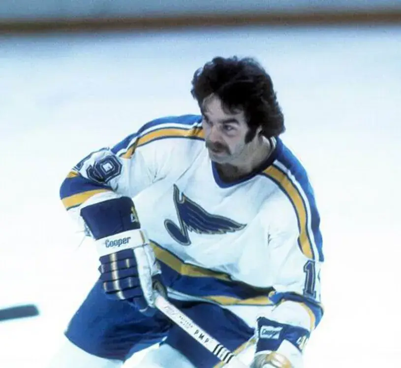DEREK SANDERSON St. Louis Blues 1975 CCM Vintage Throwback NHL Hockey Jersey 