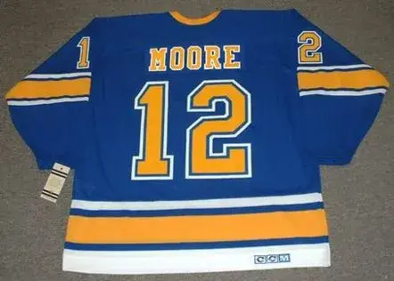 DICKIE MOORE St. Louis Blues 1967 CCM Vintage Throwback NHL Hockey Jersey 