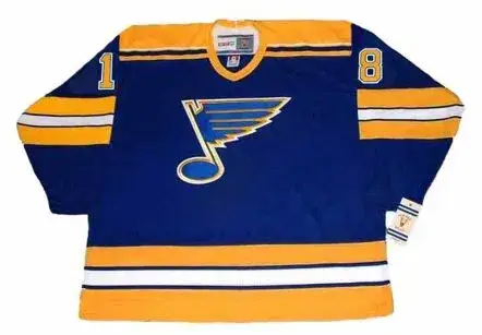 DOUG GILMOUR St. Louis Blues 1983 CCM Vintage Throwback NHL Hockey Jersey