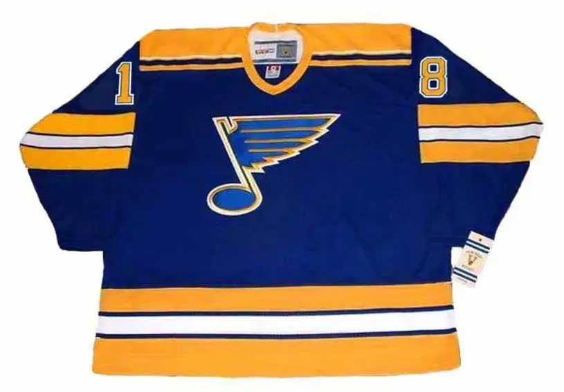 DOUG GILMOUR St. Louis Blues 1983 CCM Vintage Throwback NHL Hockey Jersey