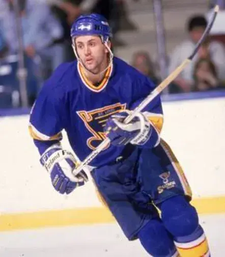 DOUG GILMOUR St. Louis Blues 1987 CCM Vintage Throwback NHL Hockey Jersey 