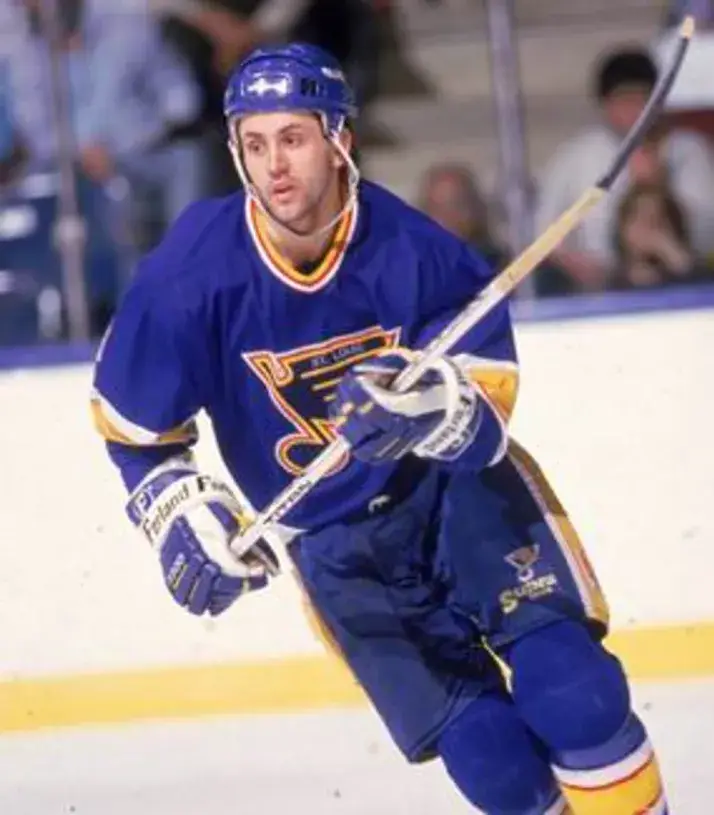 DOUG GILMOUR St. Louis Blues 1987 CCM Vintage Throwback NHL Hockey Jersey 