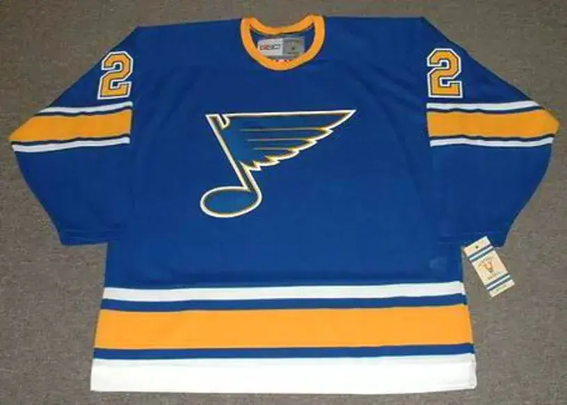 DOUG HARVEY St. Louis Blues 1968 CCM Vintage Throwback NHL Hockey Jersey