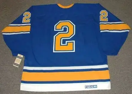 DOUG HARVEY St. Louis Blues 1968 CCM Vintage Throwback NHL Hockey Jersey 