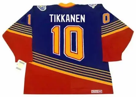 ESA TIKKANEN St. Louis Blues 1995 Away CCM NHL Vintage Throwback Jersey 