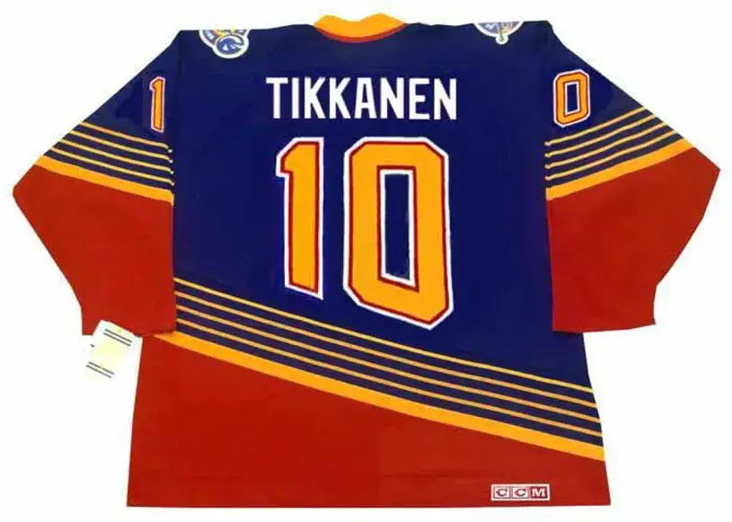 ESA TIKKANEN St. Louis Blues 1995 Away CCM NHL Vintage Throwback Jersey 
