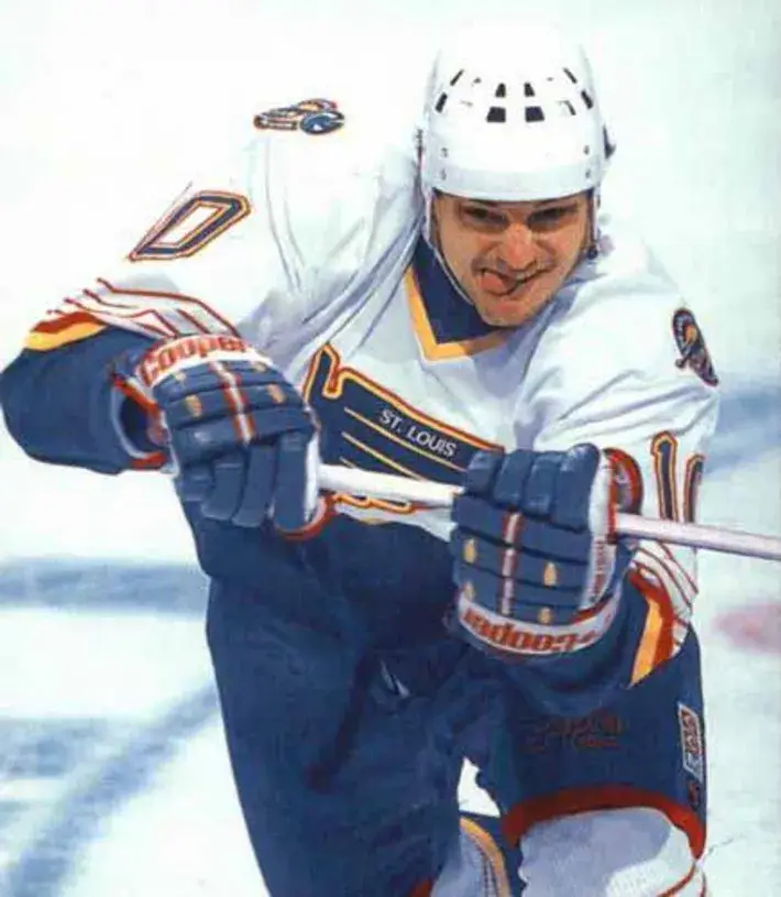 ESA TIKKANEN St. Louis Blues 1995 Home CCM NHL Vintage Throwback Jersey 