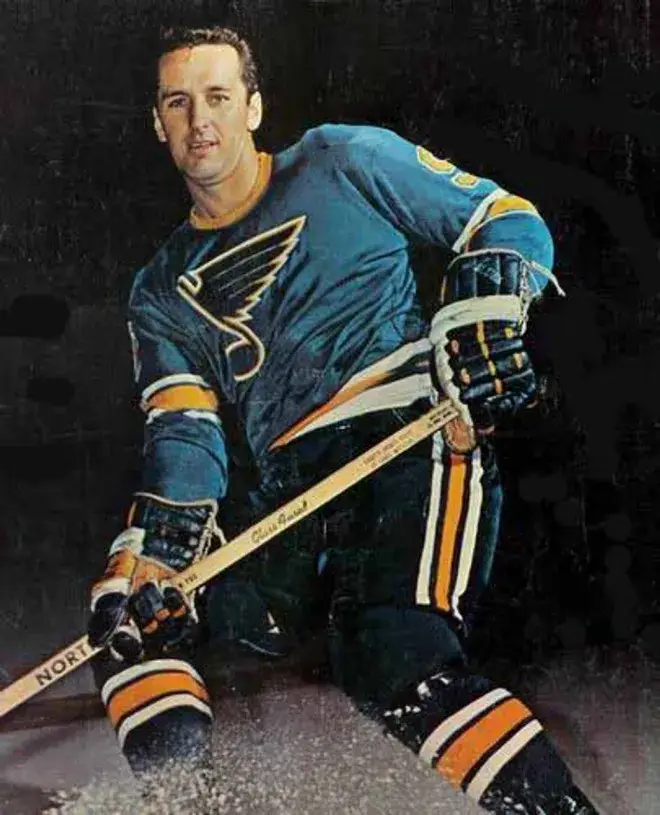 FRANK ST. MARSEILLE St. Louis Blues 1967 CCM Vintage Throwback NHL Hockey Jersey 