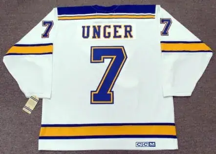 GARRY UNGER St. Louis Blues 1972 CCM Vintage Throwback Away NHL Hockey Jersey 