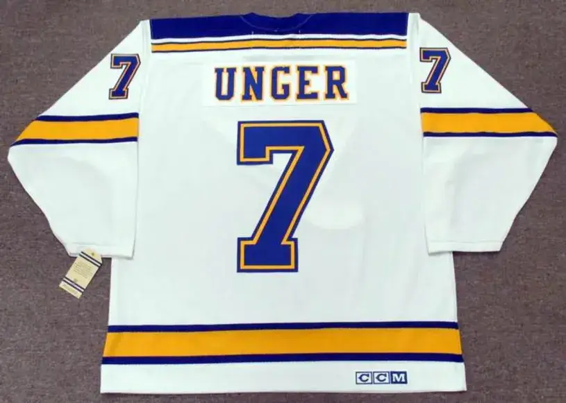 GARRY UNGER St. Louis Blues 1972 CCM Vintage Throwback Away NHL Hockey Jersey 