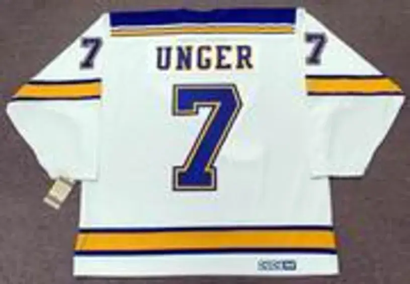 GARRY UNGER St. Louis Blues 1972 CCM Vintage Throwback Away NHL Hockey Jersey 