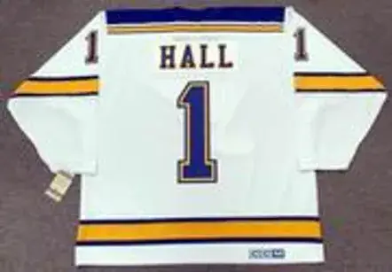 GLENN HALL St. Louis Blues 1967 CCM Vintage Throwback Away NHL Hockey Jersey 