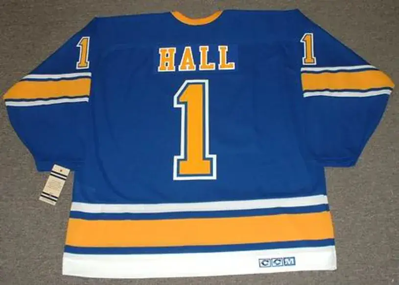 GLENN HALL St. Louis Blues 1967 CCM Vintage Throwback NHL Hockey Jersey 