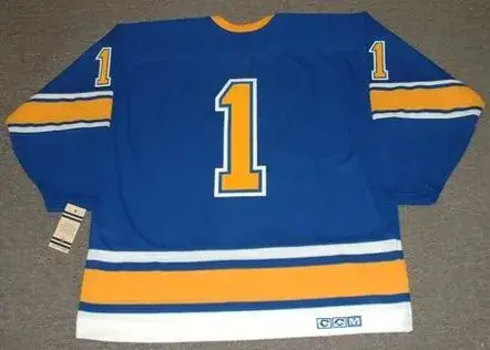 GLENN HALL St. Louis Blues 1967 CCM Vintage Throwback NHL Hockey Jersey 