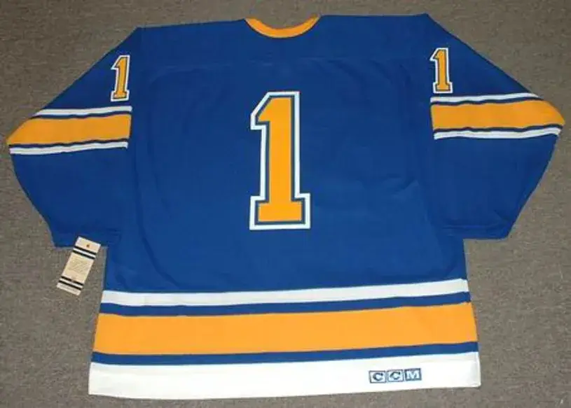 GLENN HALL St. Louis Blues 1967 CCM Vintage Throwback NHL Hockey Jersey 