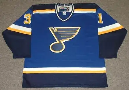 GRANT FUHR St. Louis Blues 1998 CCM Throwback NHL Jersey