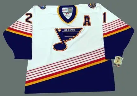 GUY CARBONNEAU St. Louis Blues 1994 CCM Vintage Home NHL Hockey Jersey