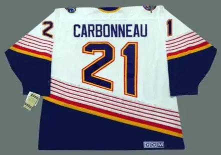 GUY CARBONNEAU St. Louis Blues 1994 CCM Vintage Home NHL Hockey Jersey 