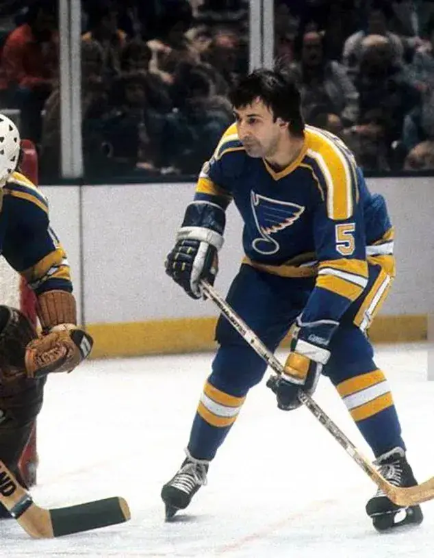 GUY LAPOINTE St. Louis Blues 1981 CCM Vintage Throwback NHL Hockey Jersey 