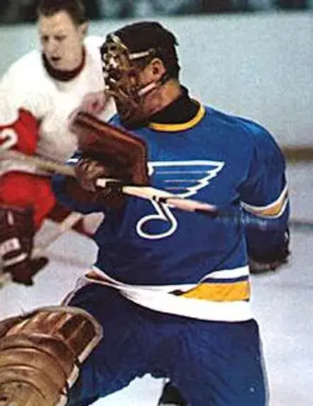 JACQUES PLANTE St. Louis Blues 1968 CCM Vintage Throwback NHL Hockey Jersey 