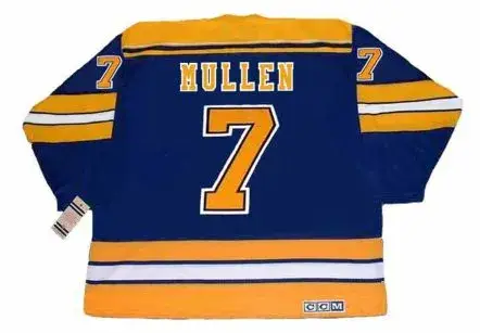 JOE MULLEN St. Louis Blues 1983 CCM Vintage Throwback NHL Hockey Jersey 