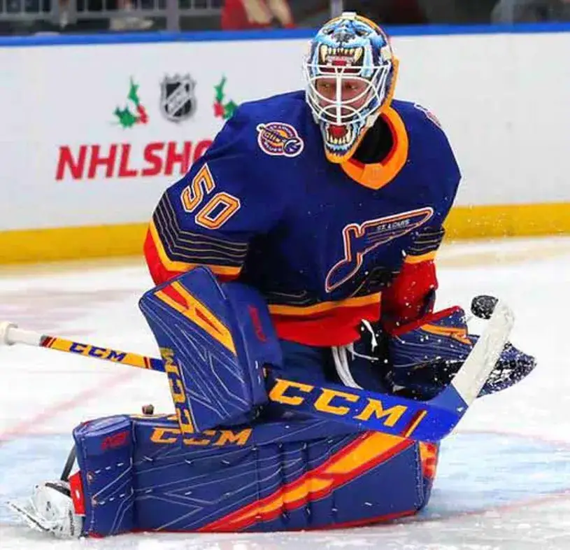 JORDAN BINNINGTON St. Louis Blues 1990’s CCM NHL Vintage Throwback Jersey 