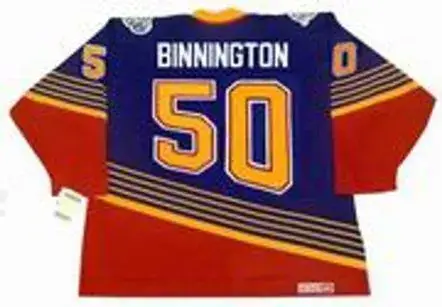 JORDAN BINNINGTON St. Louis Blues 1990’s CCM NHL Vintage Throwback Jersey 