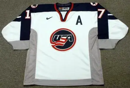 KEITH TKACHUK 1998 USA Nike Olympic Throwback Hockey Jersey
