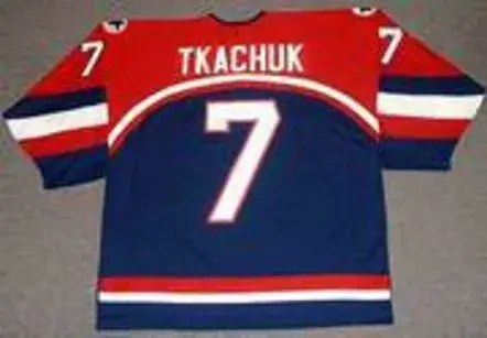 KEITH TKACHUK 2002 USA Nike Olympic Throwback Hockey Jersey 