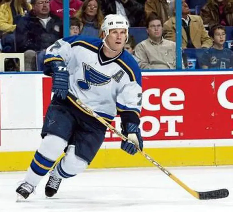 KEITH TKACHUK St. Louis Blues 2003 CCM Throwback Away NHL Hockey Jersey 