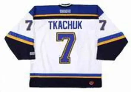KEITH TKACHUK St. Louis Blues 2003 CCM Throwback Away NHL Hockey Jersey 