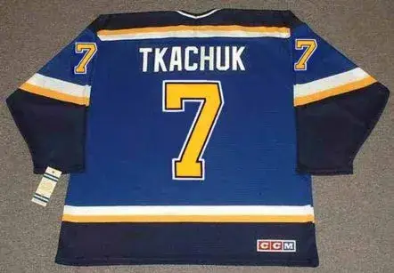 KEITH TKACHUK St. Louis Blues 2003 CCM Throwback Home NHL Hockey Jersey 