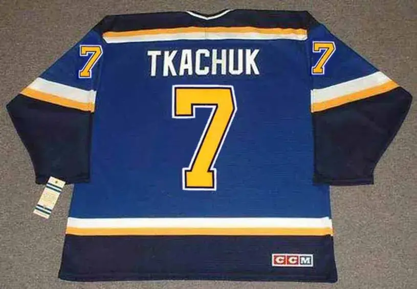 KEITH TKACHUK St. Louis Blues 2003 CCM Throwback Home NHL Hockey Jersey 