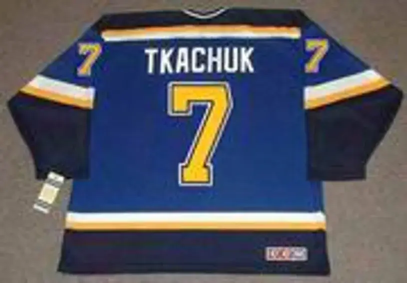 KEITH TKACHUK St. Louis Blues 2003 CCM Throwback Home NHL Hockey Jersey 