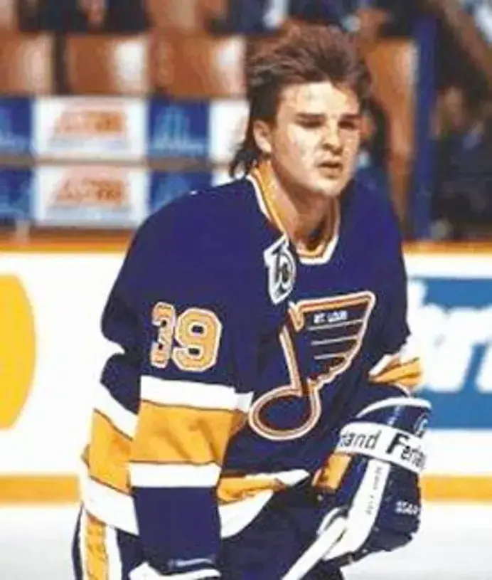 KELLY CHASE St. Louis Blues 1991 CCM Vintage Throwback NHL Hockey Jersey 