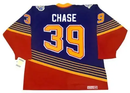 KELLY CHASE St. Louis Blues 1997 Away CCM NHL Vintage Throwback Jersey 