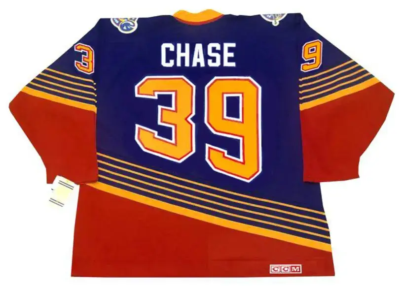 KELLY CHASE St. Louis Blues 1997 Away CCM NHL Vintage Throwback Jersey 