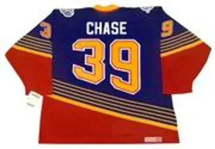 KELLY CHASE St. Louis Blues 1997 Away CCM NHL Vintage Throwback Jersey 