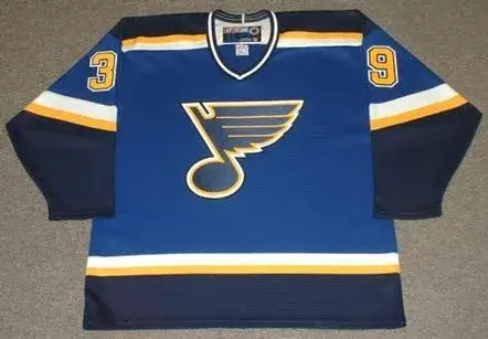 KELLY CHASE St. Louis Blues 1998 CCM Throwback NHL Jersey