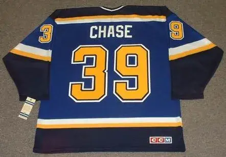 KELLY CHASE St. Louis Blues 1998 CCM Throwback NHL Jersey 