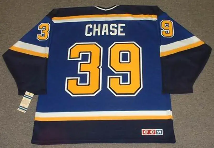KELLY CHASE St. Louis Blues 1998 CCM Throwback NHL Jersey 