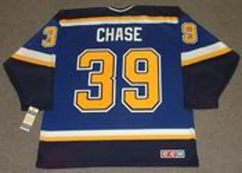 KELLY CHASE St. Louis Blues 1998 CCM Throwback NHL Jersey 