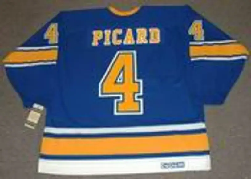 NOEL PICARD St. Louis Blues 1967 CCM Vintage Throwback NHL Hockey Jersey 