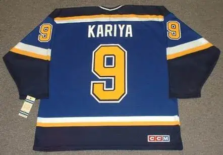 PAUL KARIYA St. Louis Blues 2007 CCM Home Throwback NHL Hockey Jersey 