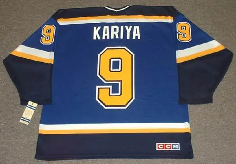 PAUL KARIYA St. Louis Blues 2007 CCM Home Throwback NHL Hockey Jersey 