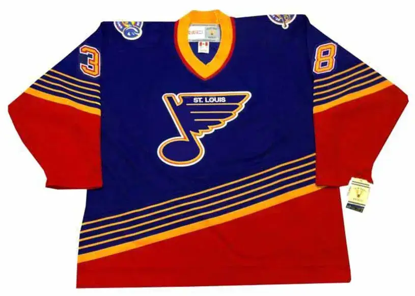 PAVOL DEMITRA St. Louis Blues 1997 Away CCM NHL Vintage Throwback Jersey