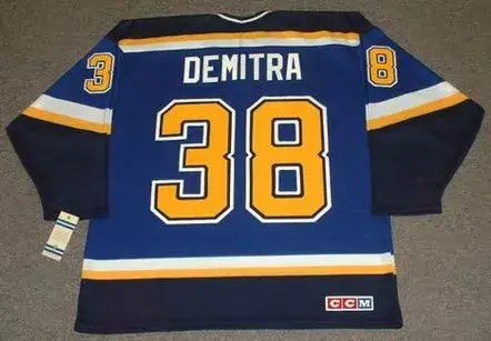 PAVOL DEMITRA St. Louis Blues 1998 CCM Throwback NHL Jersey 