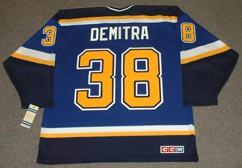 PAVOL DEMITRA St. Louis Blues 1998 CCM Throwback NHL Jersey 