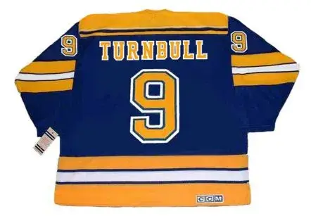 PERRY TURNBULL St. Louis Blues 1980 CCM Vintage Throwback NHL Hockey Jersey 